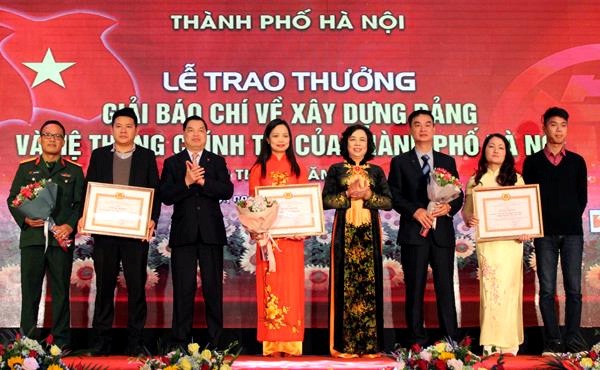 Hà Nội: Trao giải báo chí về xây dựng Đảng và phát triển văn hóa